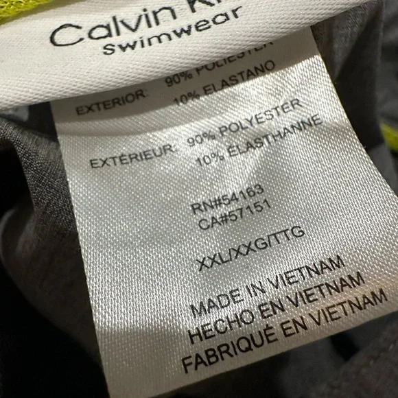 Calvin Klein Men's Swimming Gray Shorts - Picture 9 of 9